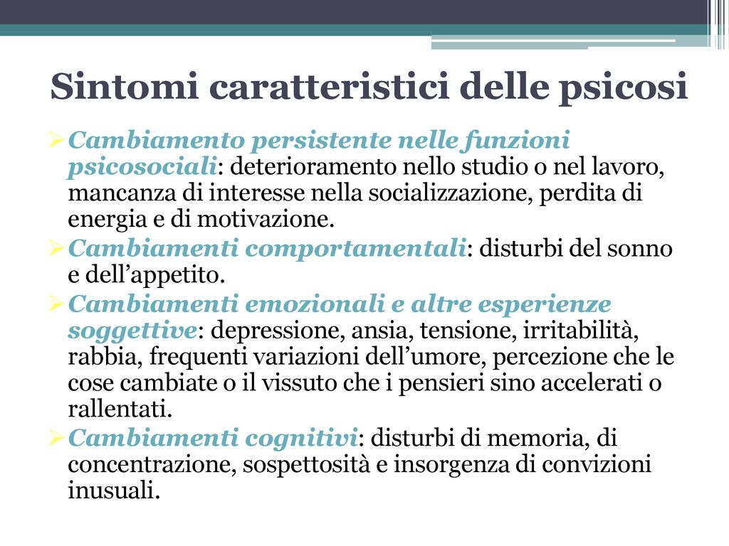 Psicosi E Ansia In Et Evolutiva Ppt Scaricare